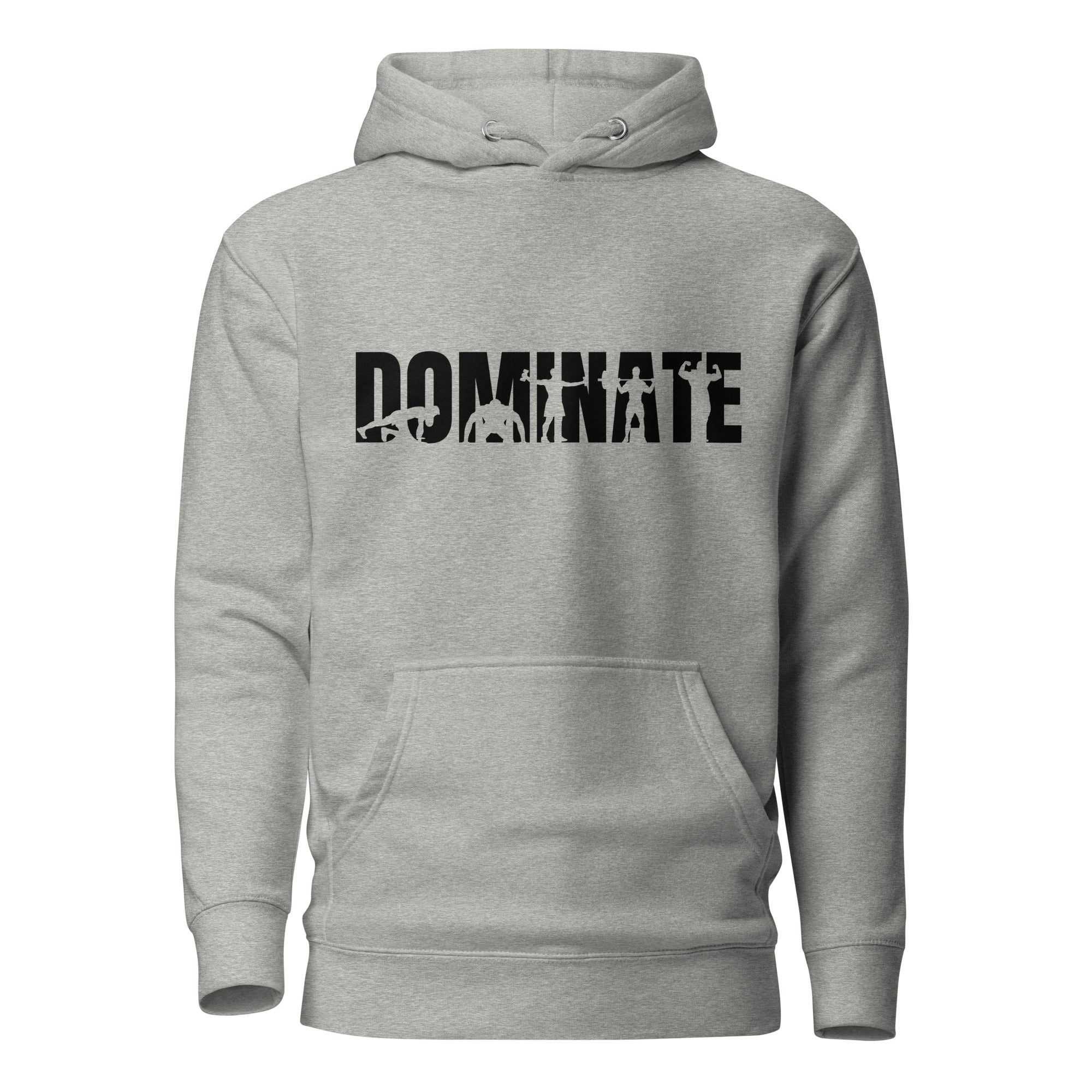 sudadera para hombre con estampación gym color gris