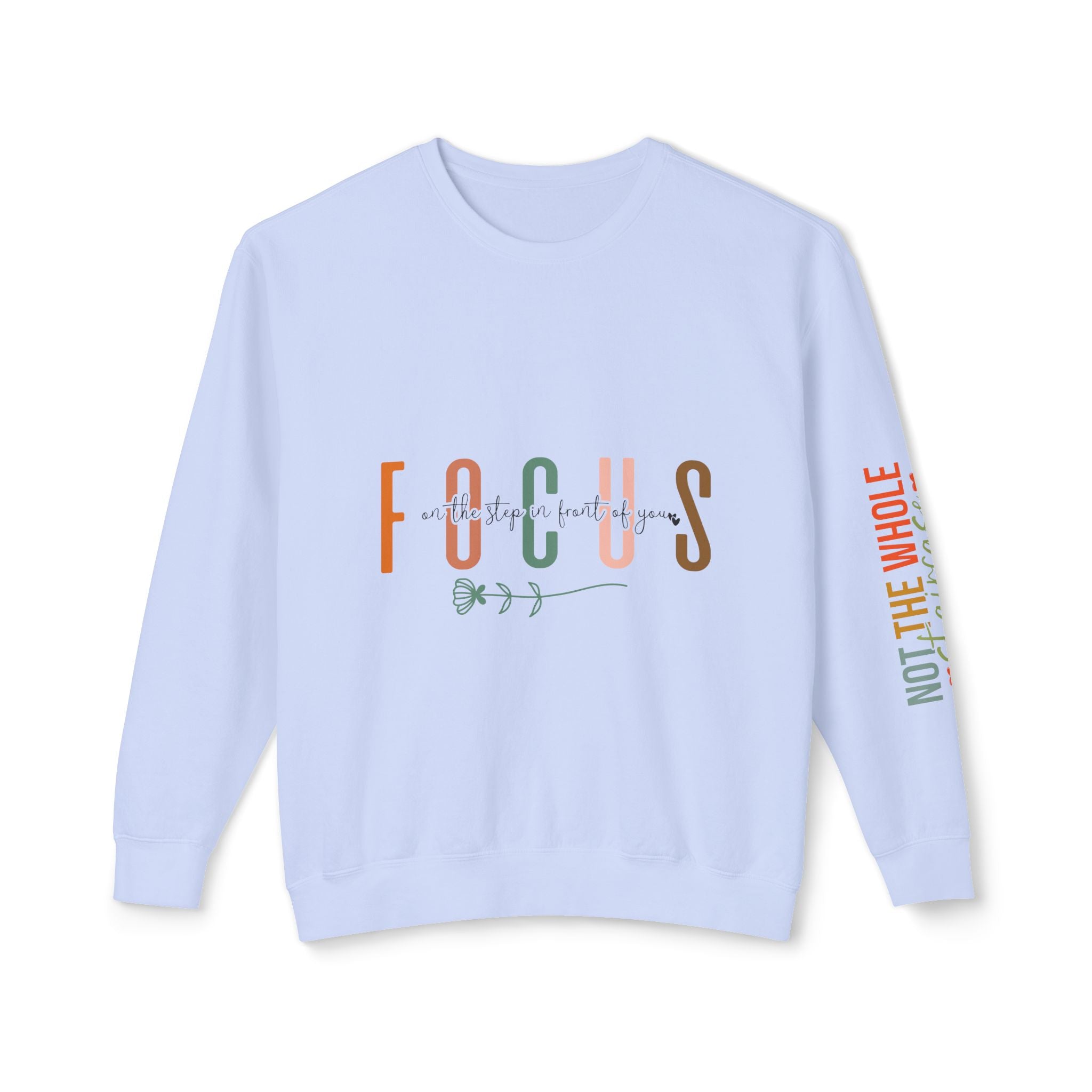 Sudadera unisex ligera con cuello redondo - "Focus" & "Not the Whole Story" - Print Ediciones