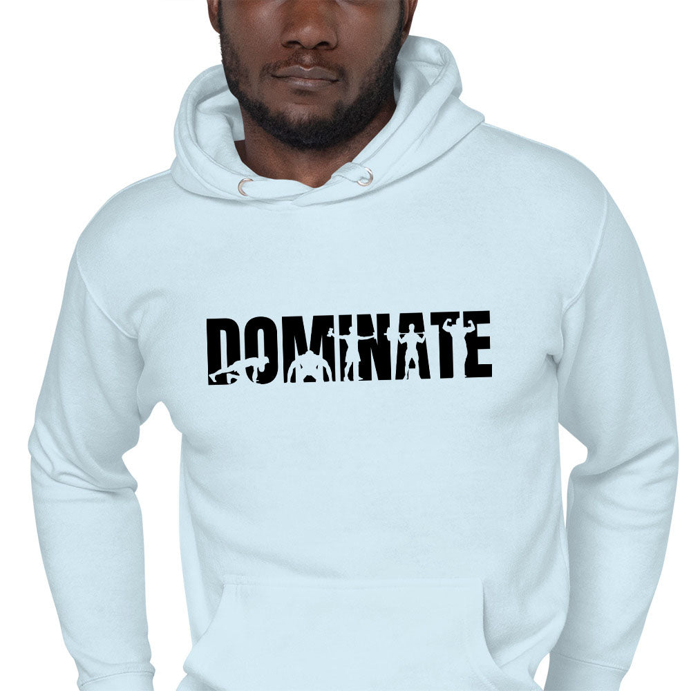 sudadera para hombre con estampación gym color azul claro