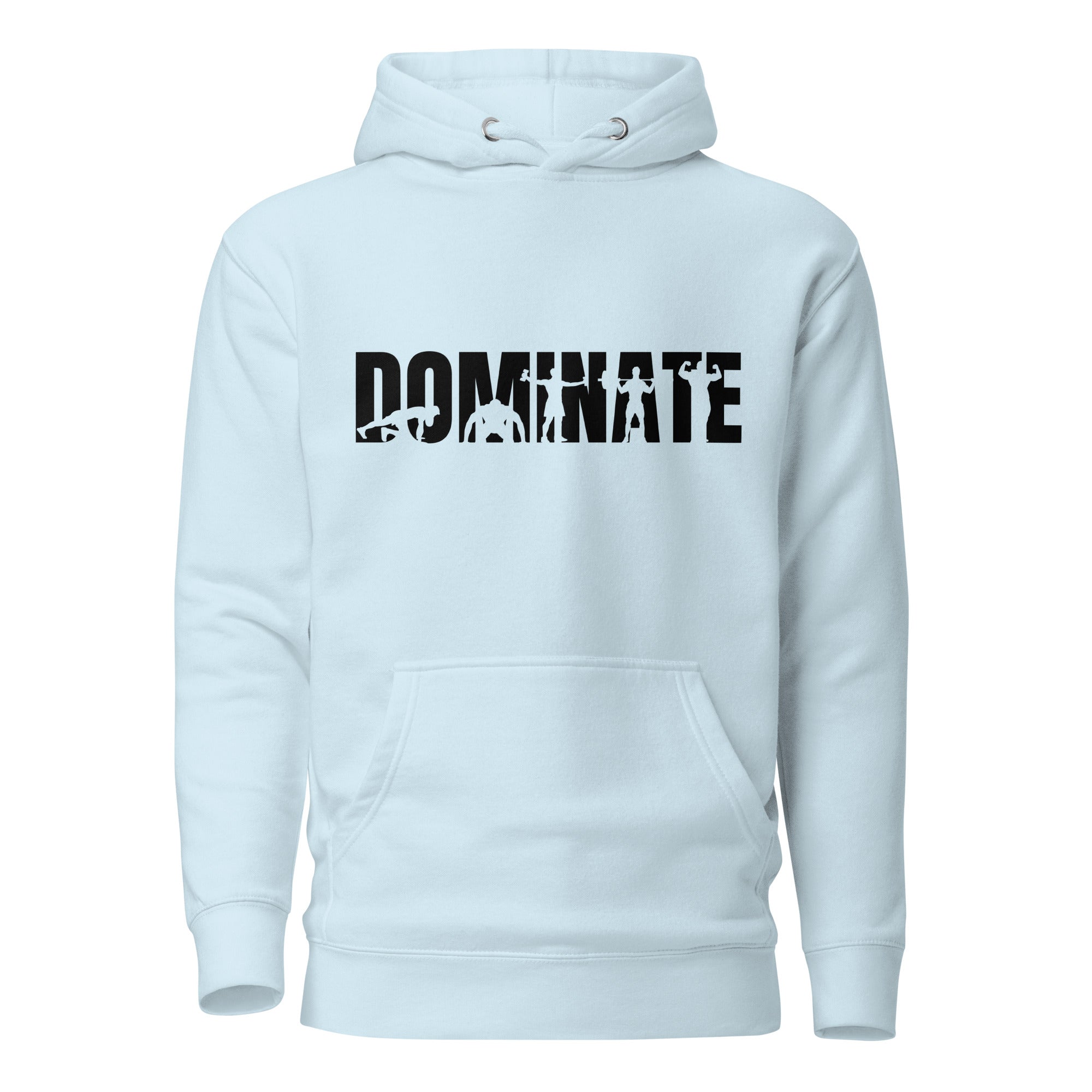 sudadera para hombre con estampación gym color azul claro