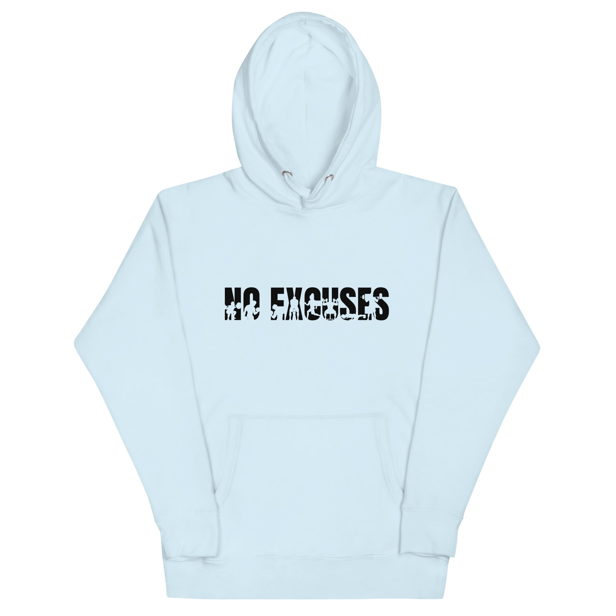 sudadera para hombre con estampación gym color azul claro